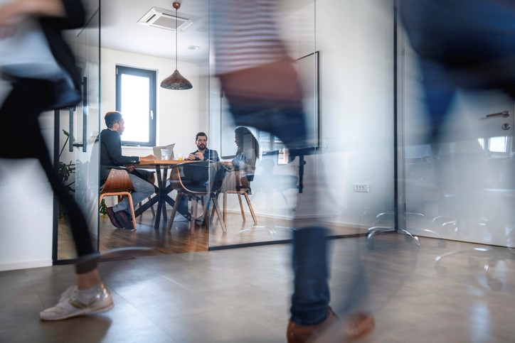 People are working in a office in the Netherlands