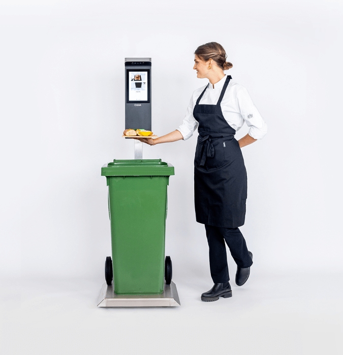 The machine developed by the startup Orbisk to avoid food waste.