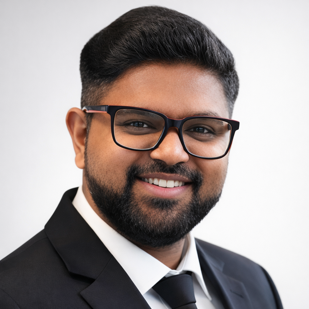headshot of Antony Cyril Arulrajan